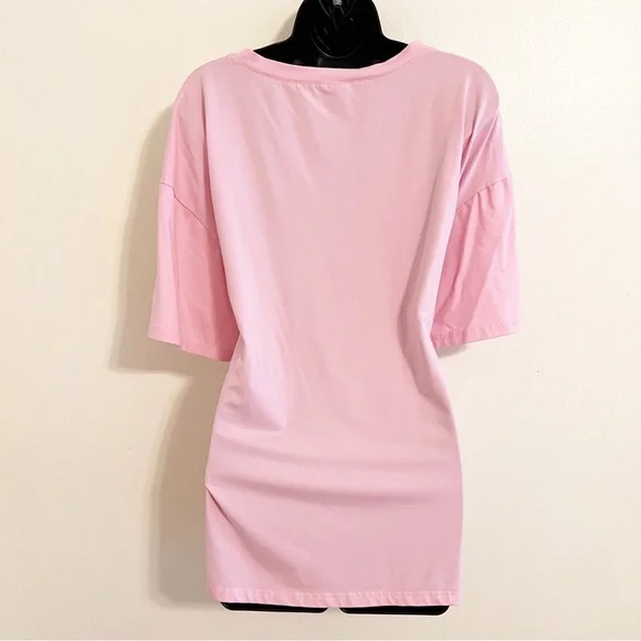 SHEIN Pink V-Neck T-Shirt - Picture 4 of 4